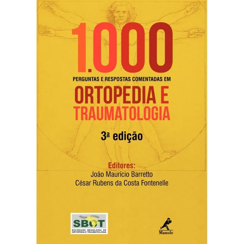 1000 Perguntas E Respostas Comentadas Em Ortopedia E Traumatologia: Manole 3ª Edição 2012 Percope