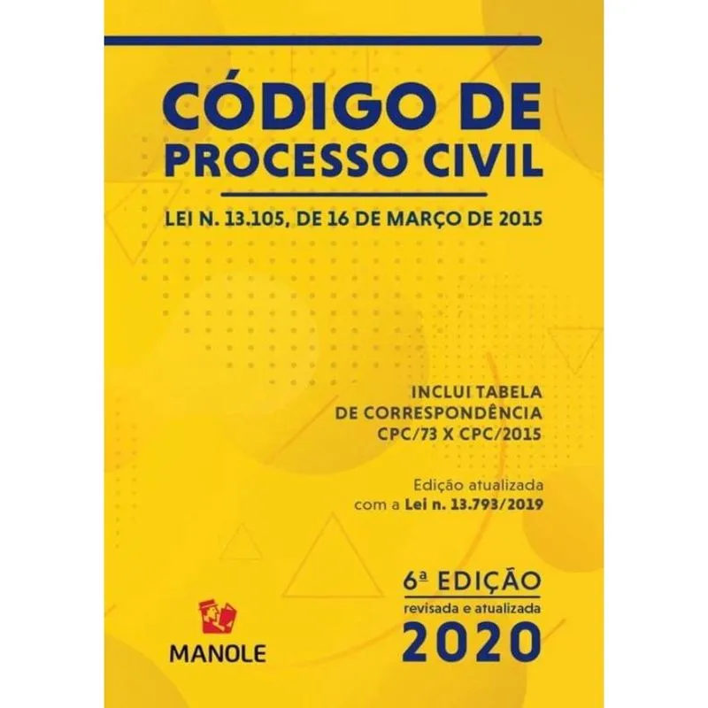 Mini Código de Processo Civil - 6ª Edição (2020)