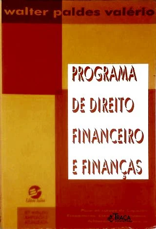 Programa De Direito Financeiro E Finanças