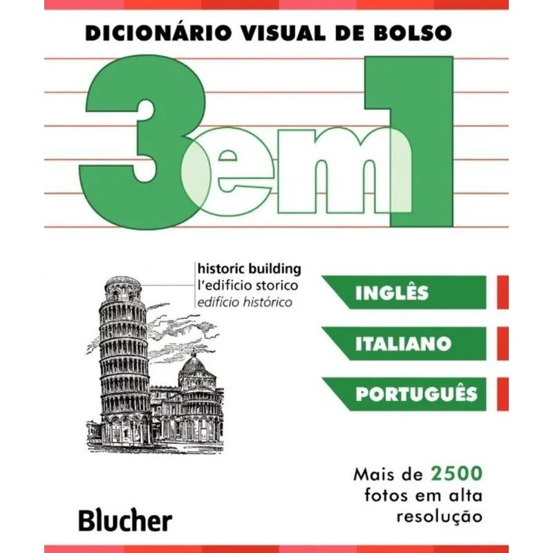 Dicionário Visual De Bolso 3 Em 1 - Inglês, Italiano, Português