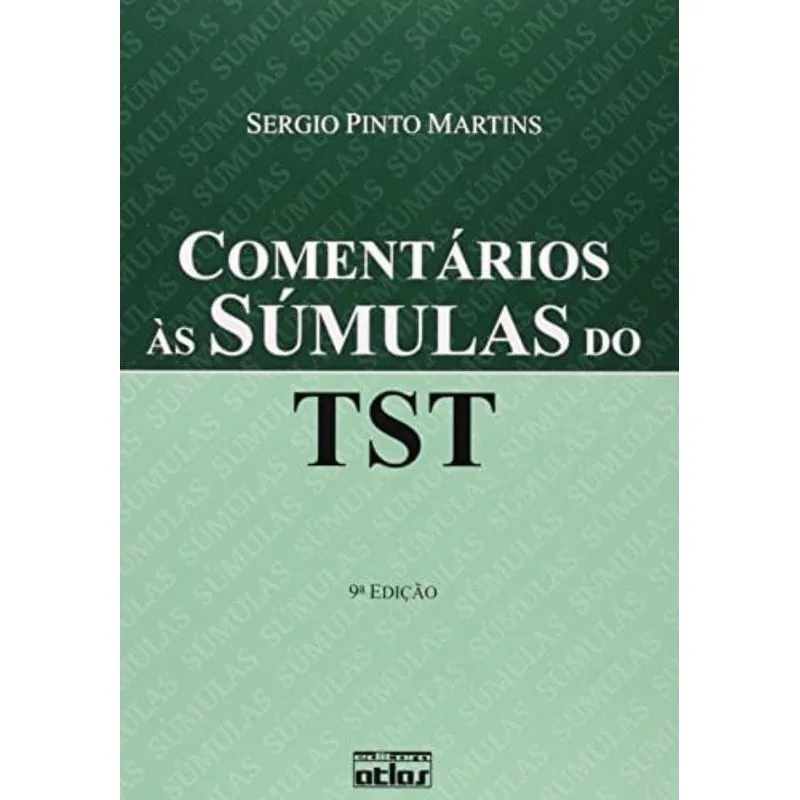 COMENTARIOS AS SUMULAS DO TST