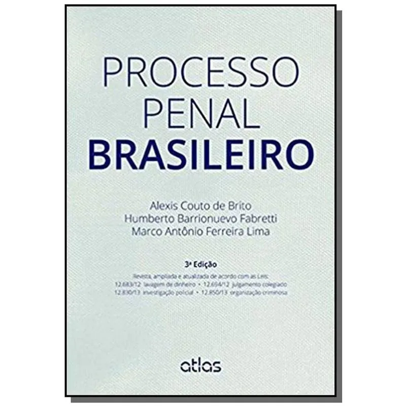 PROCESSO PENAL BRASILEIRO - 3o ED