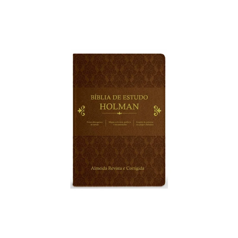 Bíblia de Estudo Holman | ARC | Capa Marrom Luxo