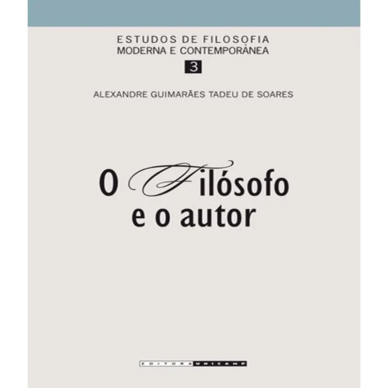 Filosofo E O Autor, O
