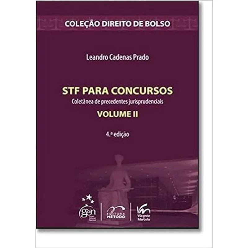 Stf Para Concursos - Coleção Direito De Bolso. Volume ii Prado,