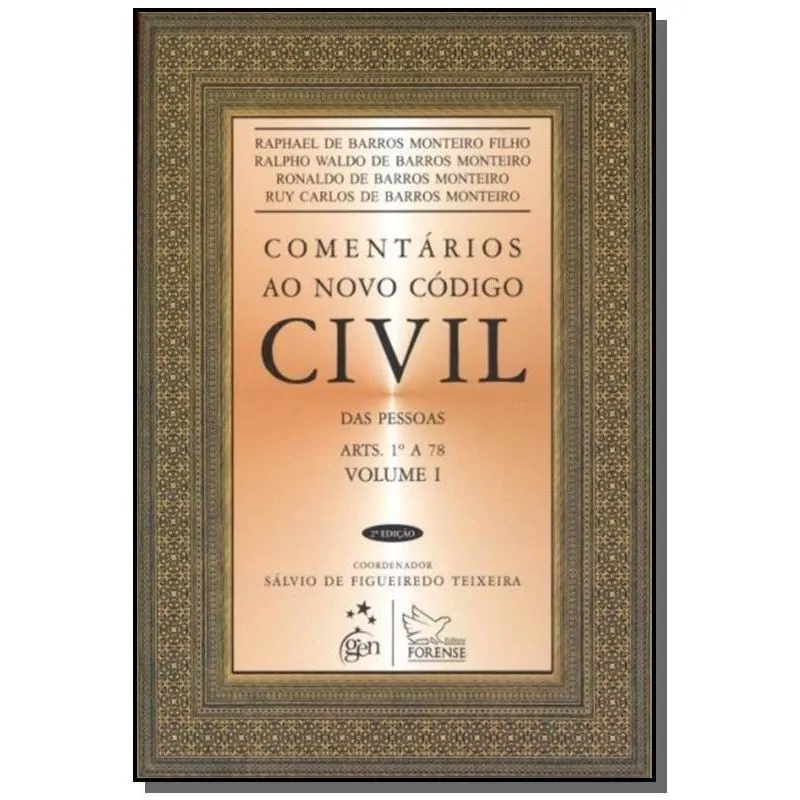 Comentarios Ao Novo Codigo Civil Das Pessoas Arts.