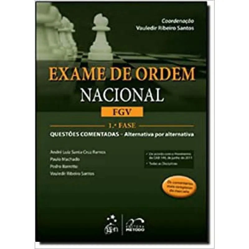 Livro Exame De Ordem Nacional. Fgv. 1ª Fase