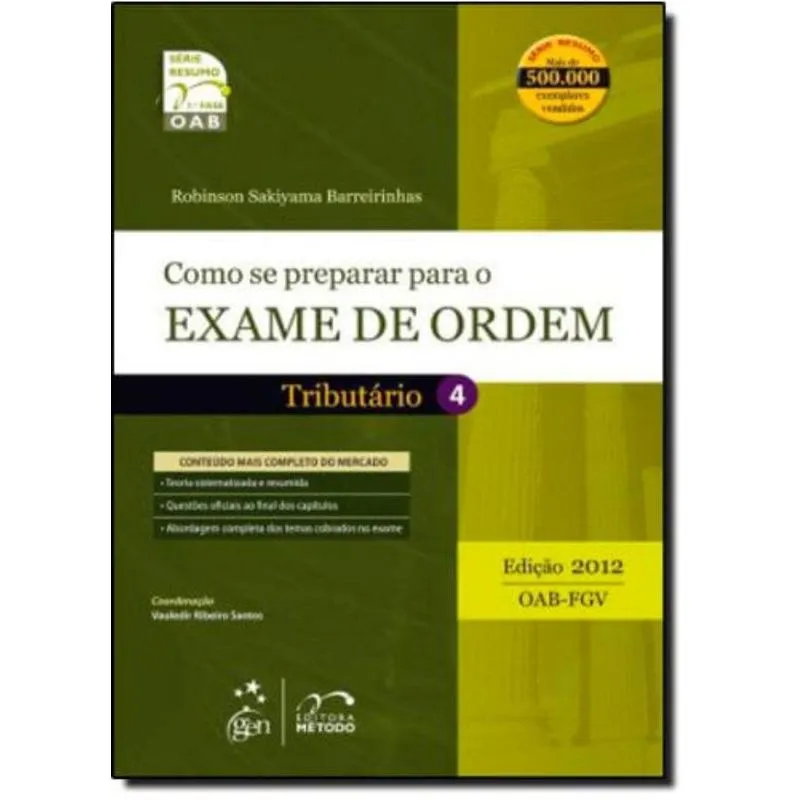 EXAME DE ORDEM - 1ª FASE - DIREITO TRIBUTARIO