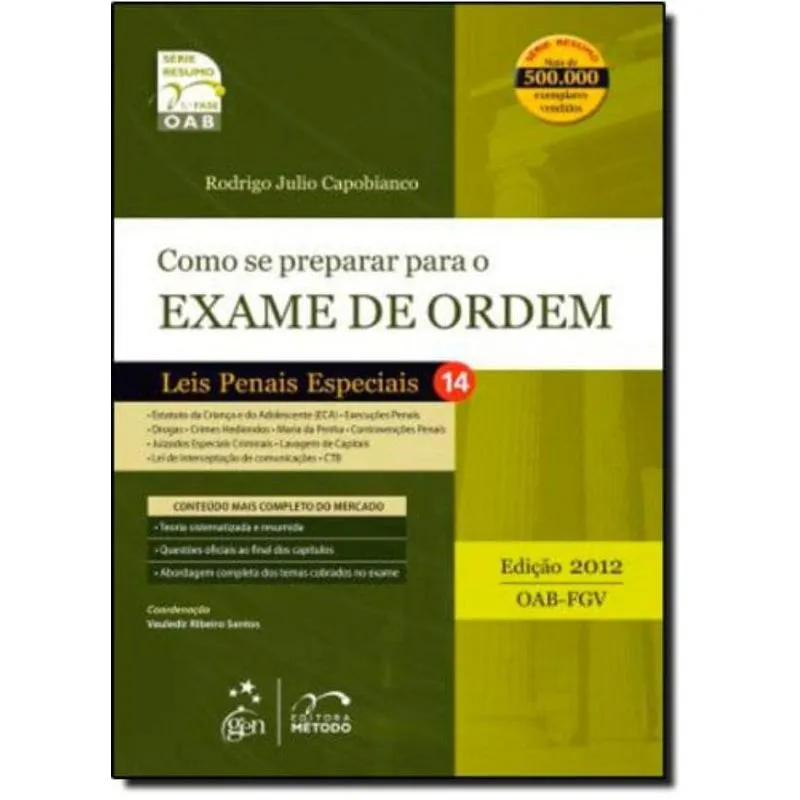 EXAME DE ORDEM 1ª FASE - LEIS PENAIS ESPECIAIS