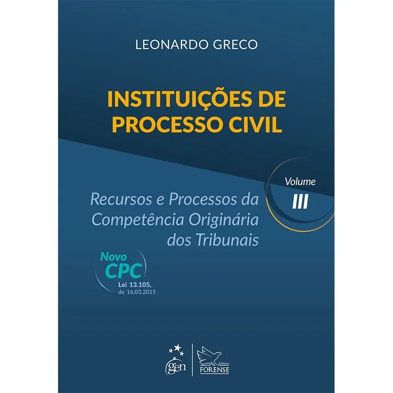 Livro - Instituições de Processo Civil - Vol. III