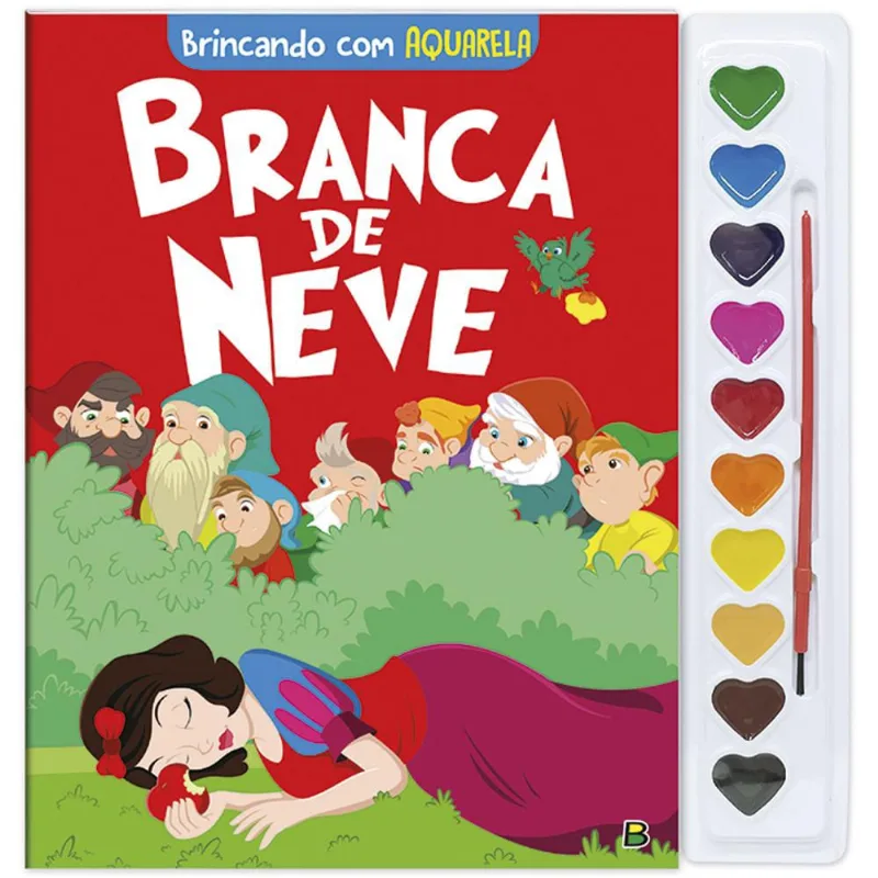 Livro - Brincando com Aquarela: Branca de Neve