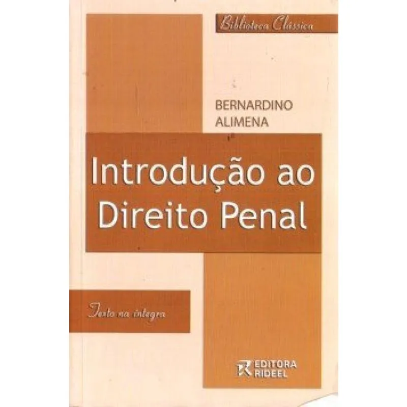 Introducao Ao Direito Penal (c. Biblioteca Classica)