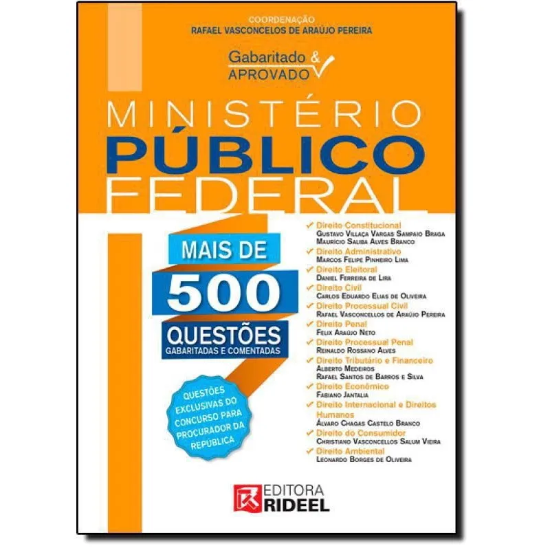 Gabaritado E Aprovado Ministério Publico Federal 1ª Ed Livro Gabaritado & Aprovado: Ministério Público Federal