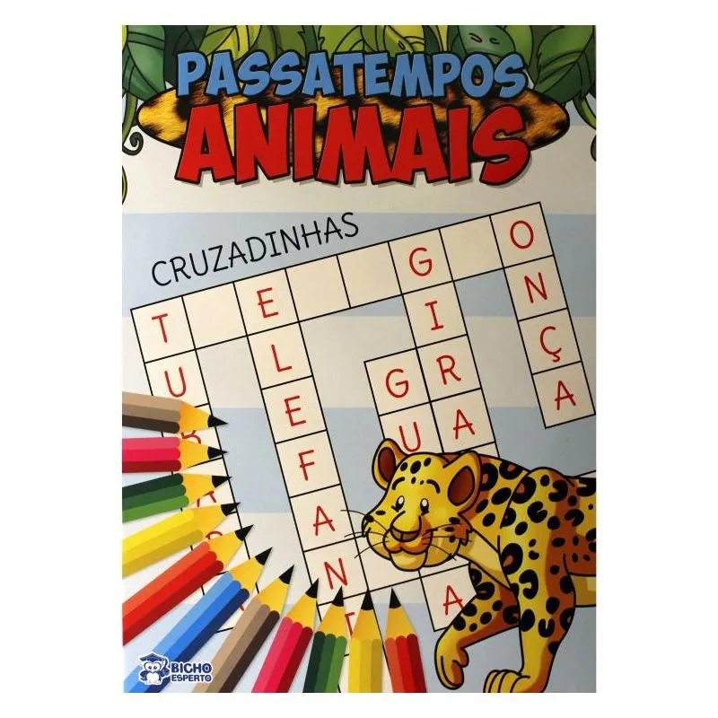 Passatempos Animais - Cruzadinhas