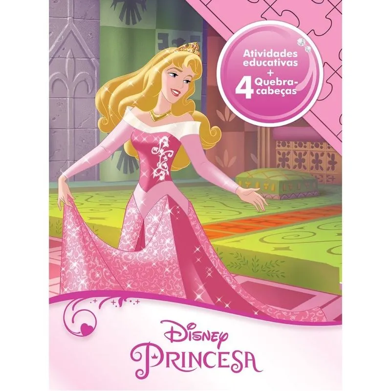 Livro Aprender Brincando C/ Quebra Cabeca Disney - Princesas - 1ª Ed.