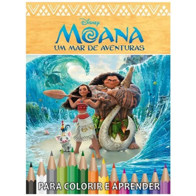 Moana Para Colorir e Aprender