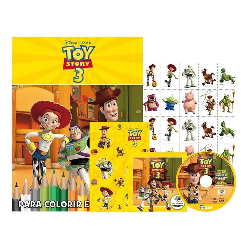 DISNEY KIT 5 EM 1 COM DVD-TOY STORY 3