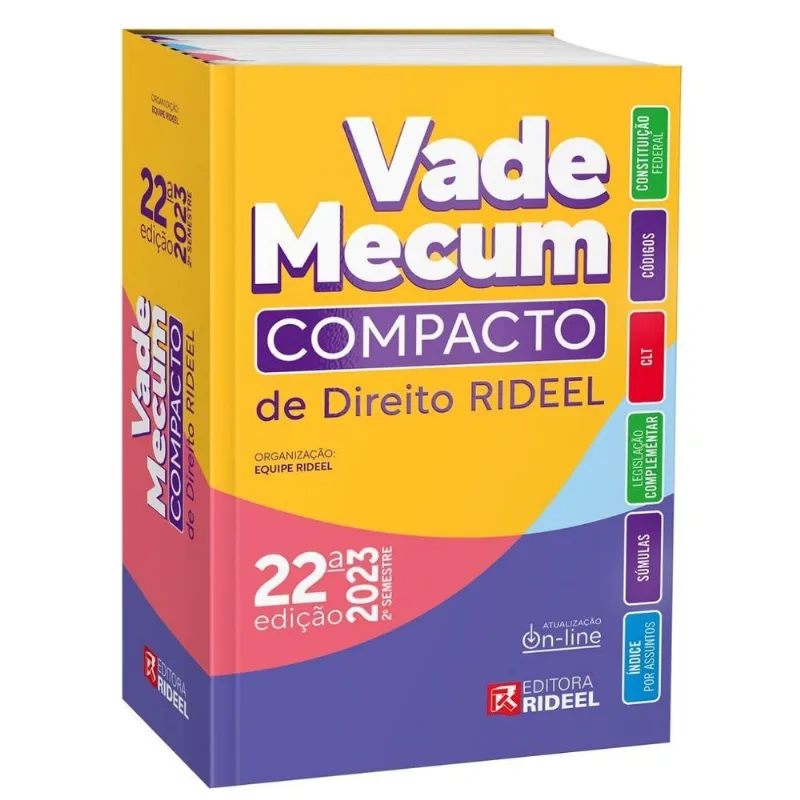 Vade Mecum Compacto De Direito Rideel - 22 Edição