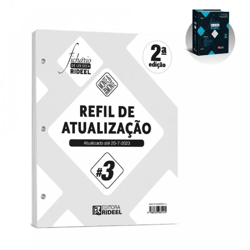 Refil de Atualização #3 - Fichário de Lei Seca Rideel Monte & Remonte