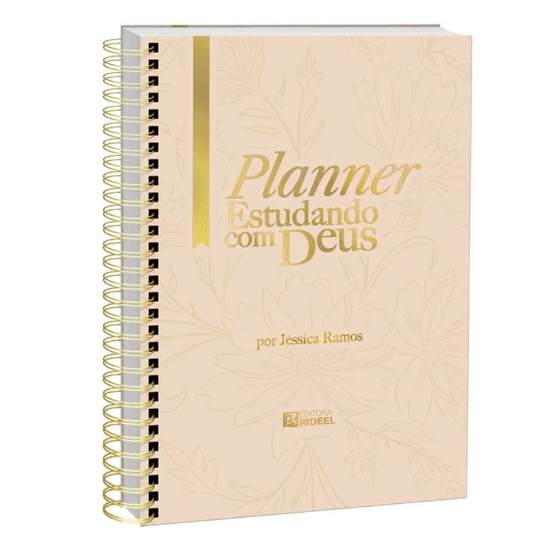 PLANNER ESTUDANDO COM DEUS - CAPA FLORAL