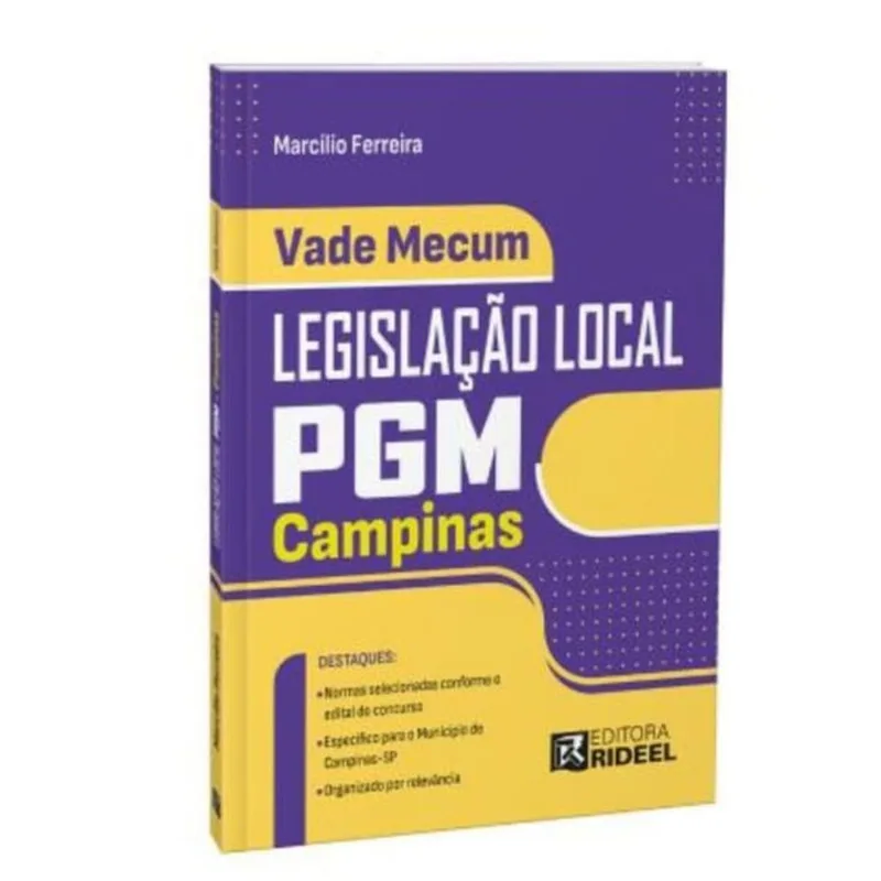 Mini Vade Mecum Legislação Local Pgm - Campinas - Sp - 2025