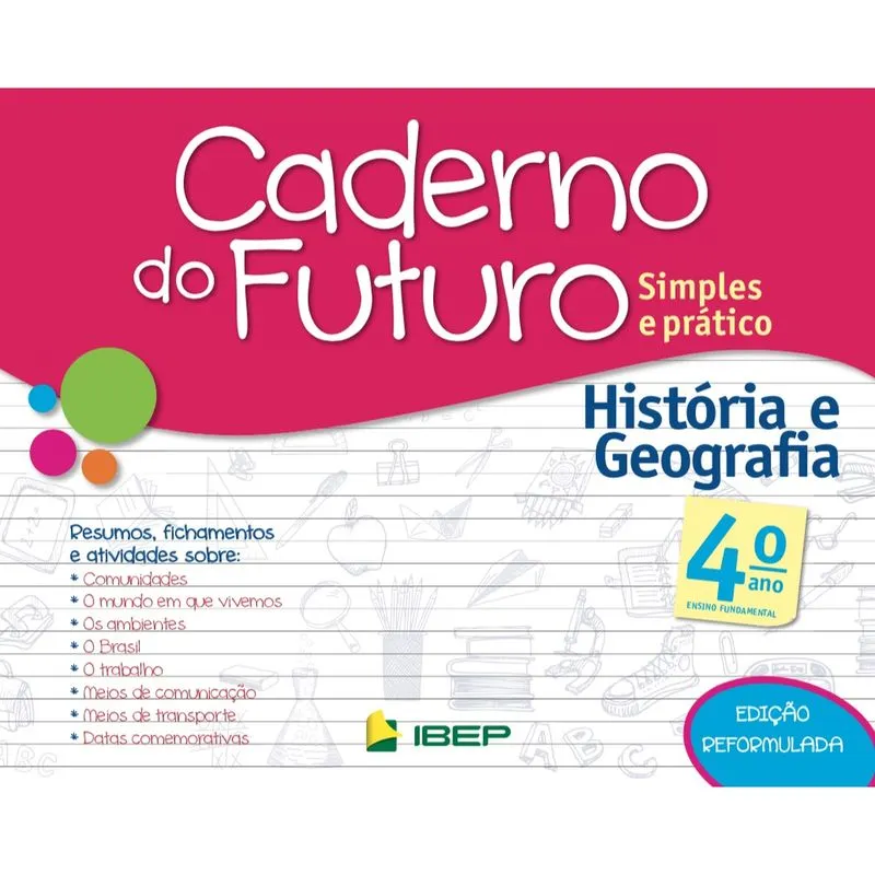 Livro - Caderno do Futuro História e Geografia 4º ano