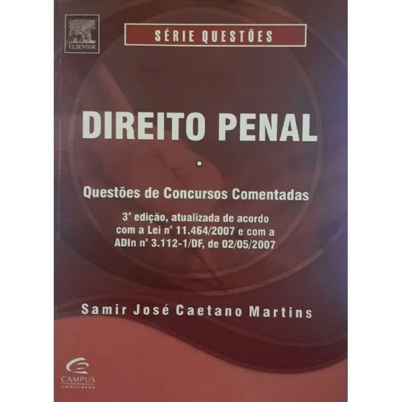 Usado - Direito Penal. Questões De Concurso Comentada