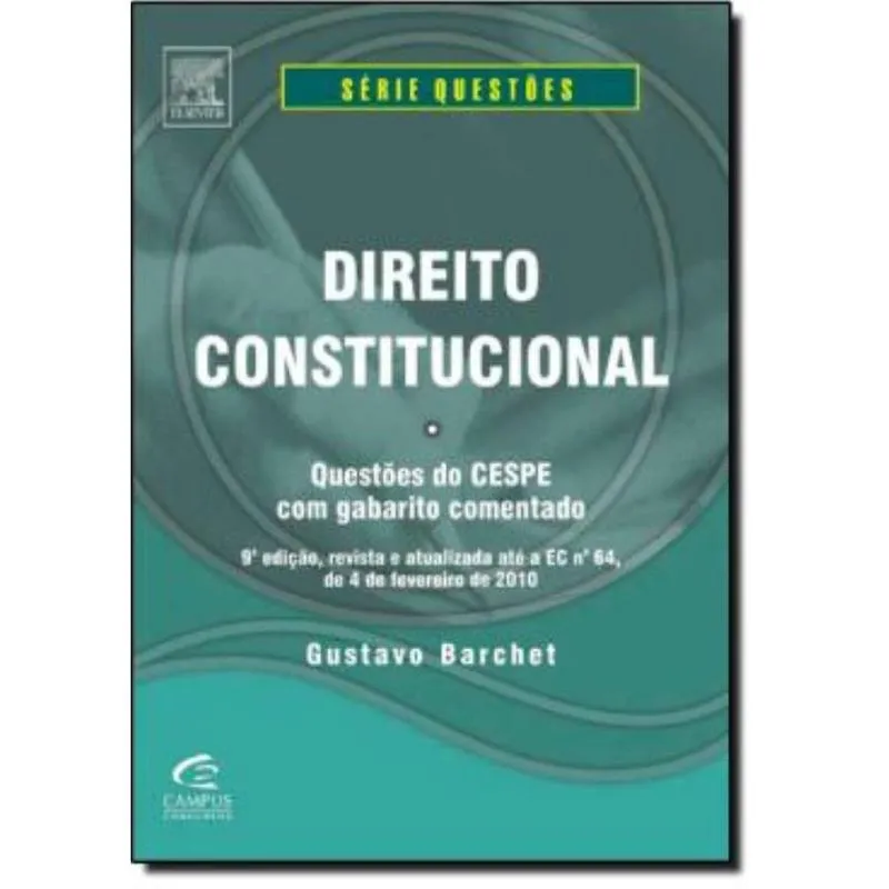 Direito Constitucional - Cespe - 9º Edicao