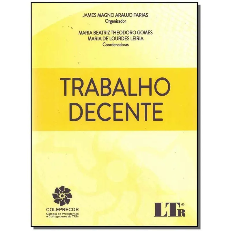 Livro - Trabalho Decente - 01Ed/17