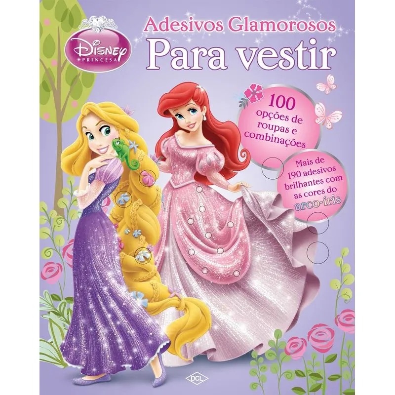 Livro Vestir Princesas com Adesivos Glamurosos