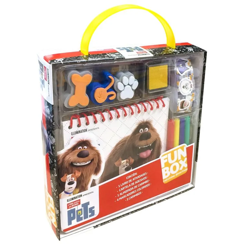 Livro Fun Box Caixinha Divertida - Pets a Vida Secreta Dos Bichos