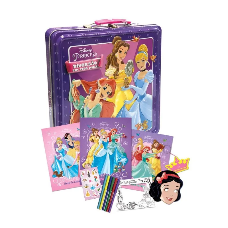 Livro Princesas Disney - Lata Diversão em Todo Lugar