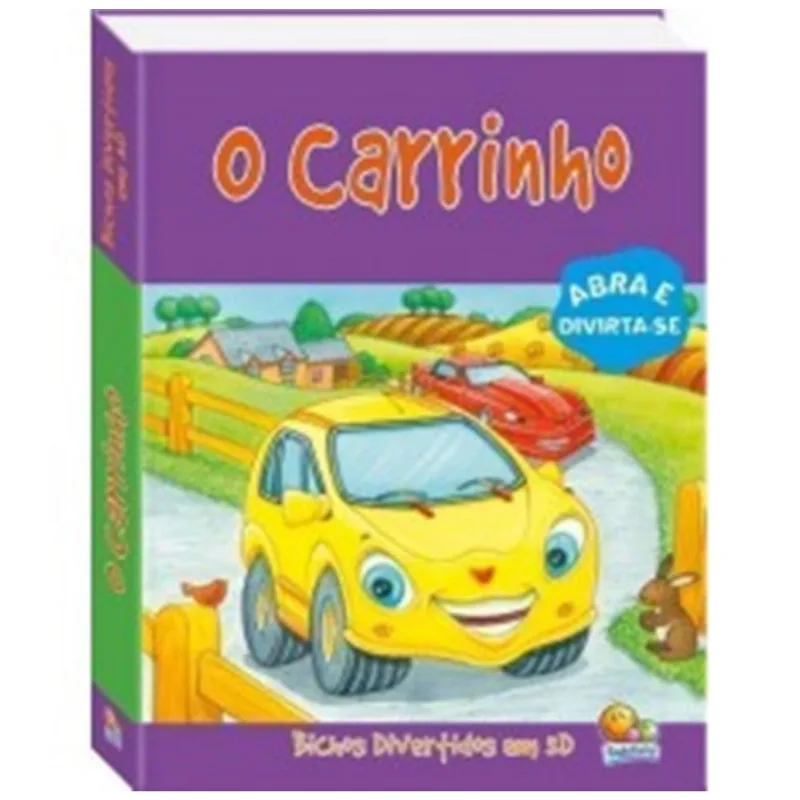 Livro O Carrinho Bichos divertidos em 3D