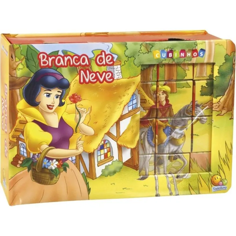 CUBINHOS EM QUEBRA-CABEÇAS: BRANCA DE NEVE
