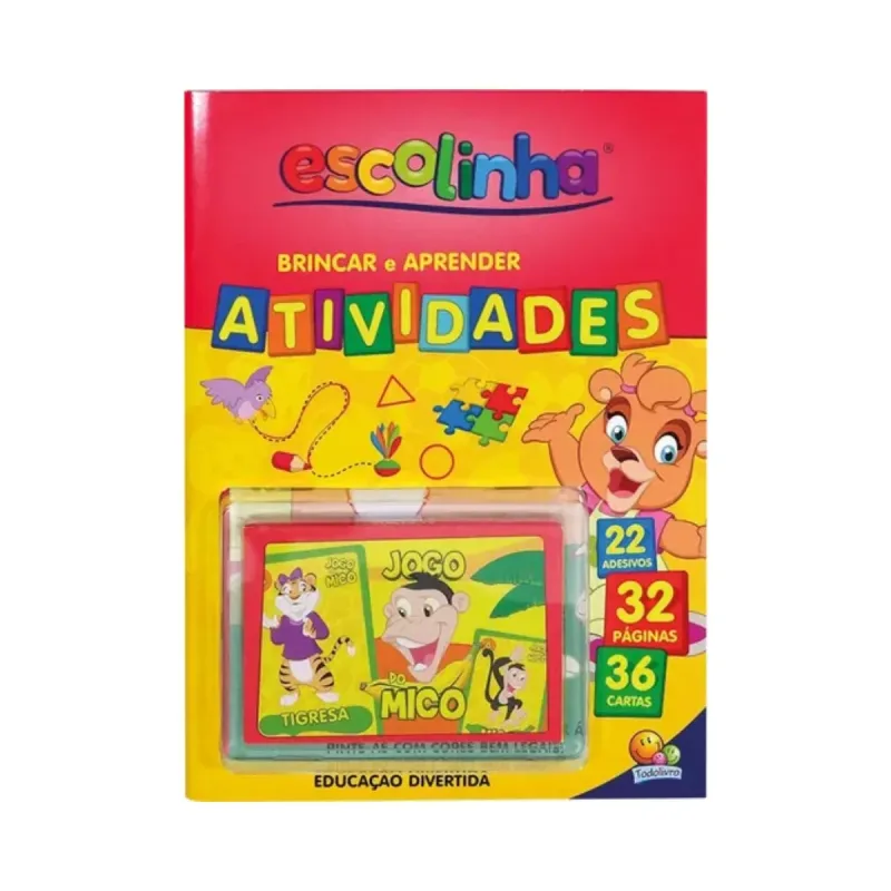 Livro Aprenda Com Cartas! Brincar E Aprender - Atividades