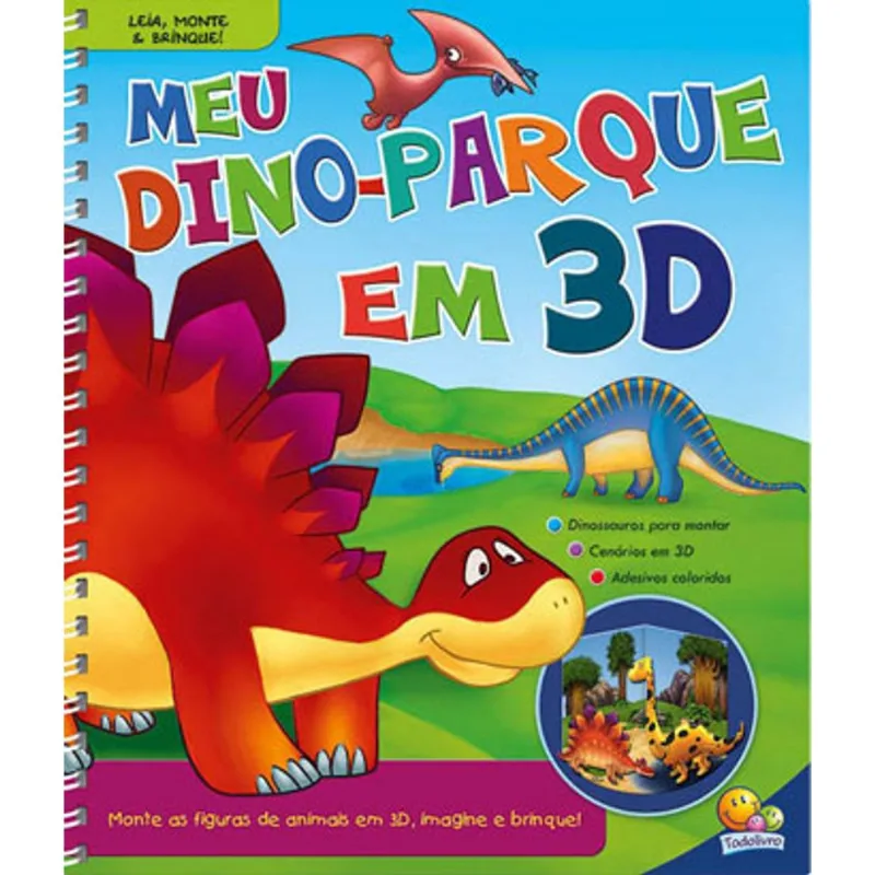 LEIA, MONTE E BRINQUE! MEU DINO-PARQUE EM 3D