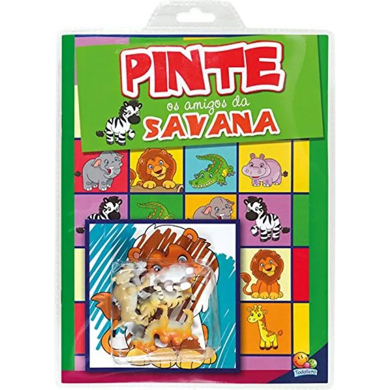 Pinte os amigos da savana - Vamos pintar!