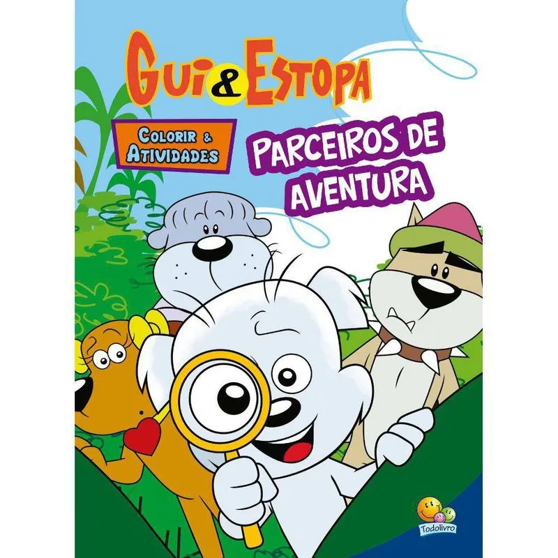 Colorir e atividades - Gui & Estopa: parceiros de aventura