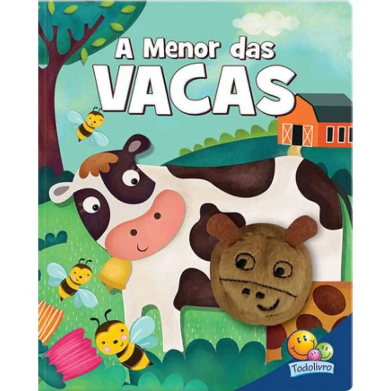 Livro Fantoche Dedinhos Agitados IV a Menor Das Vacas Todo Livro