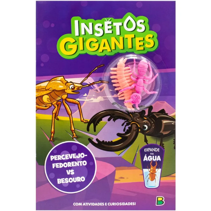 Insetos Gigantes - Livro de Atividades: Percevejo-fedorento VS Besouro