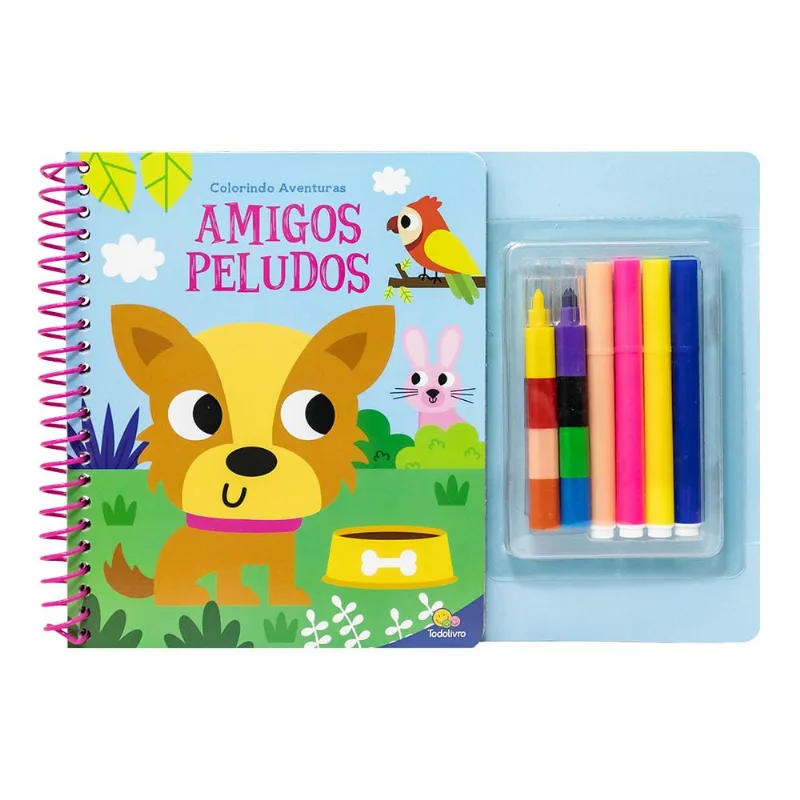 Colorindo Aventuras: Amigos Peludos