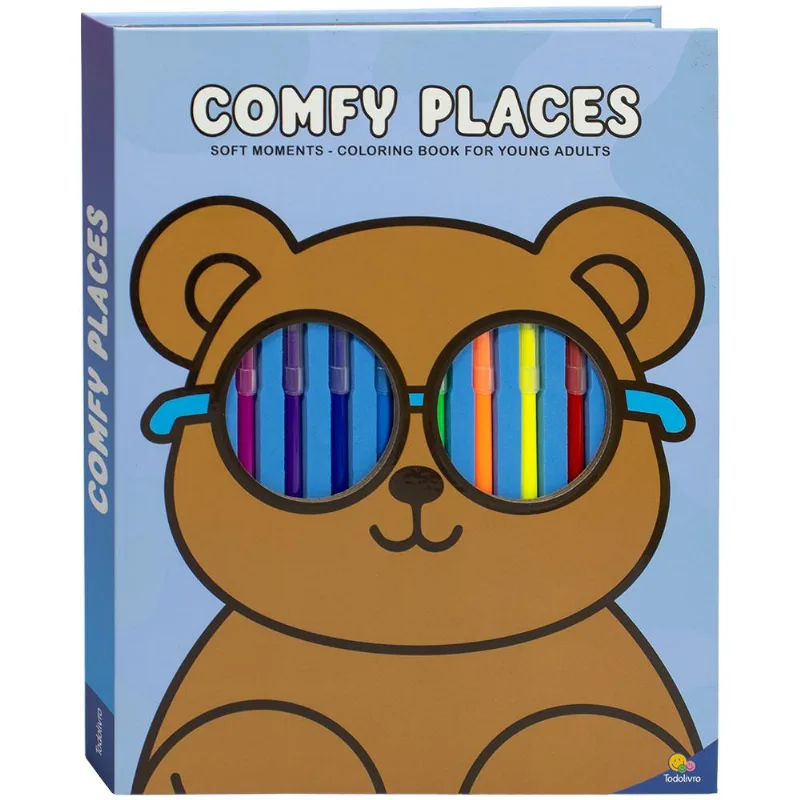 Soft Moments - Coloring Book for Young Adults: Comfy Places