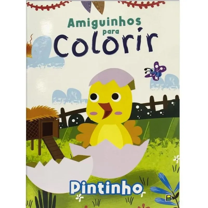 Livro Infantil Amiguinhos Para Colorir Pintinho Todolivro