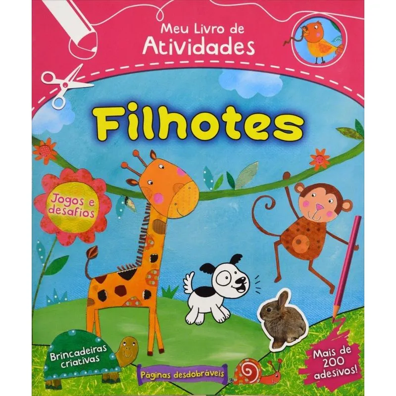Meu Livro de Atividades - Filhotes - Nova Ortografia