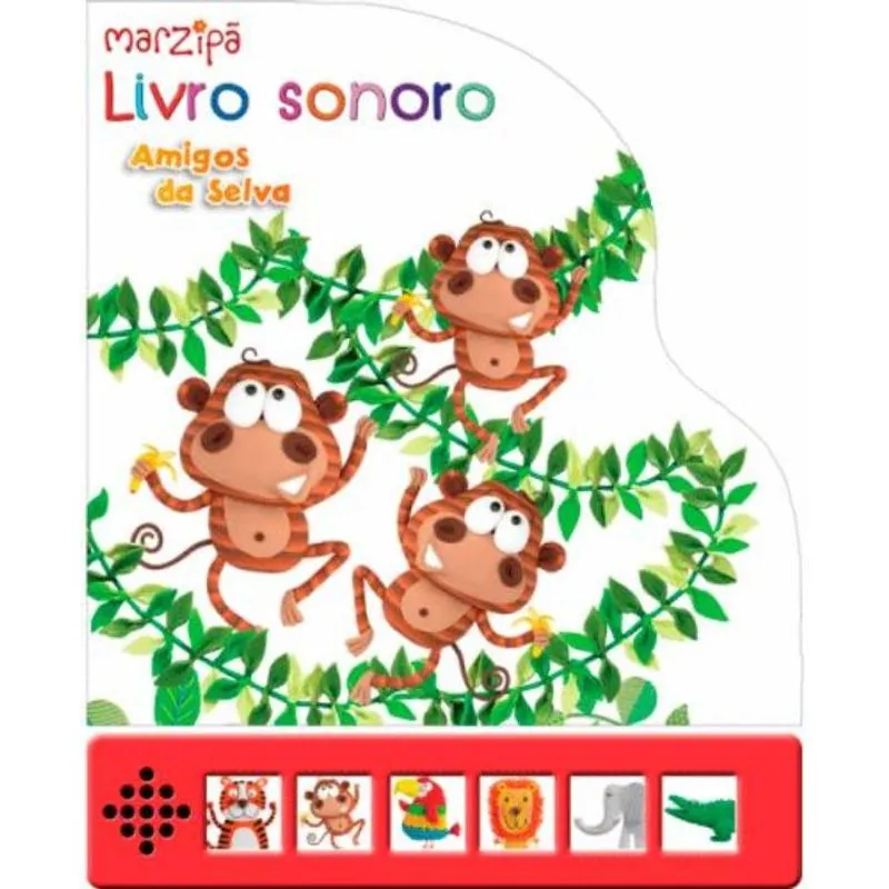 Livro sonoro - amigos da selva