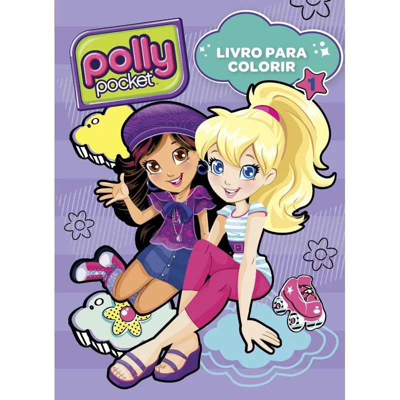 Polly Pocket - livro para colorir