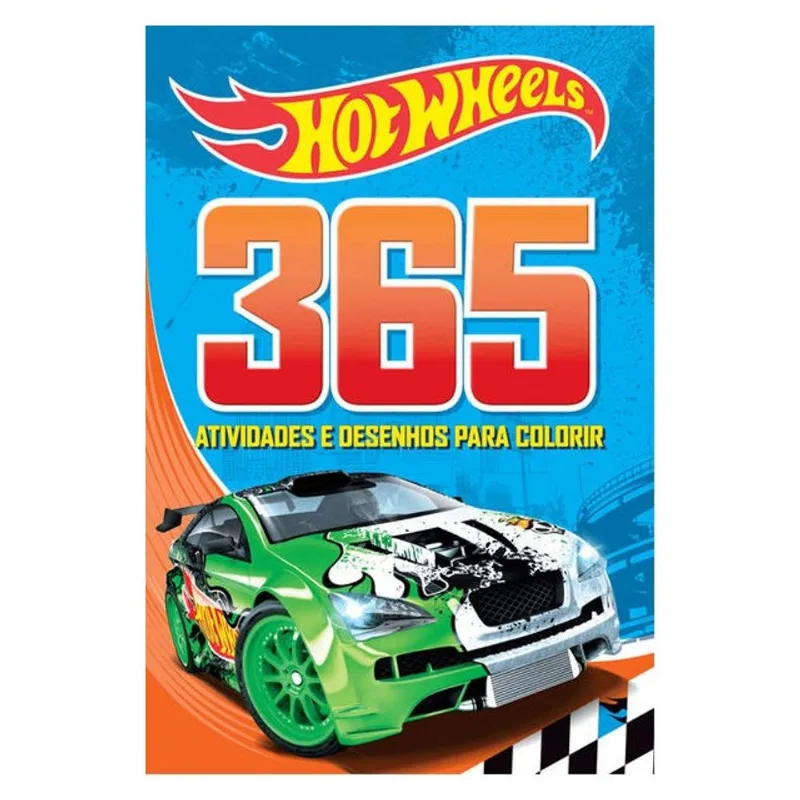 HOT WHEELS - 365 ATIVIDADES E DESENHOS PARA COLORIR