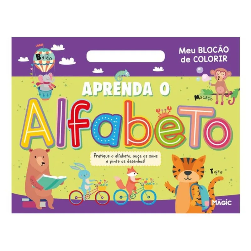 APRENDA O ALFABETO - MEU BLOCÃO DE COLORIR