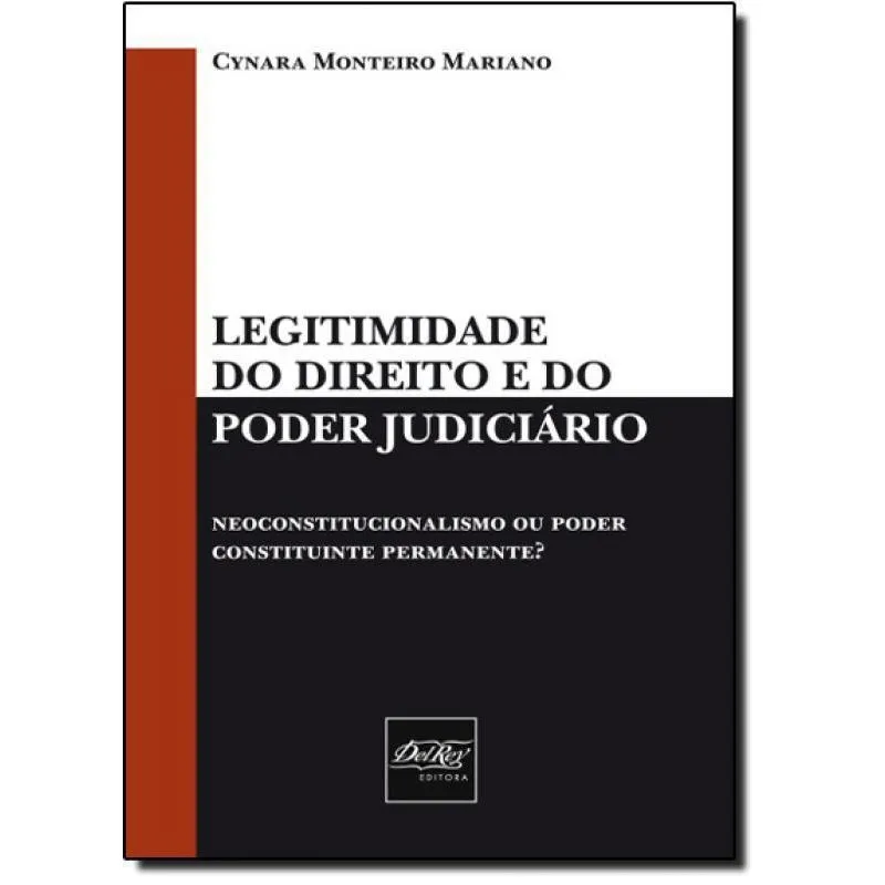 Livro Legitimidade Do Direito E Do Poder Judiciário
