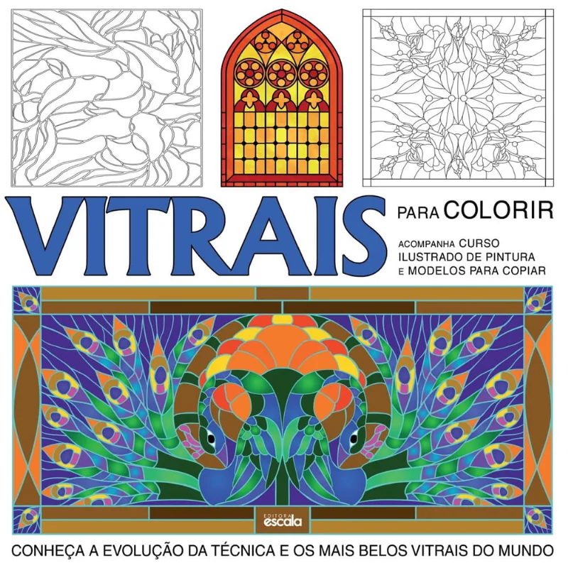 Livro - Vitrais para colorir